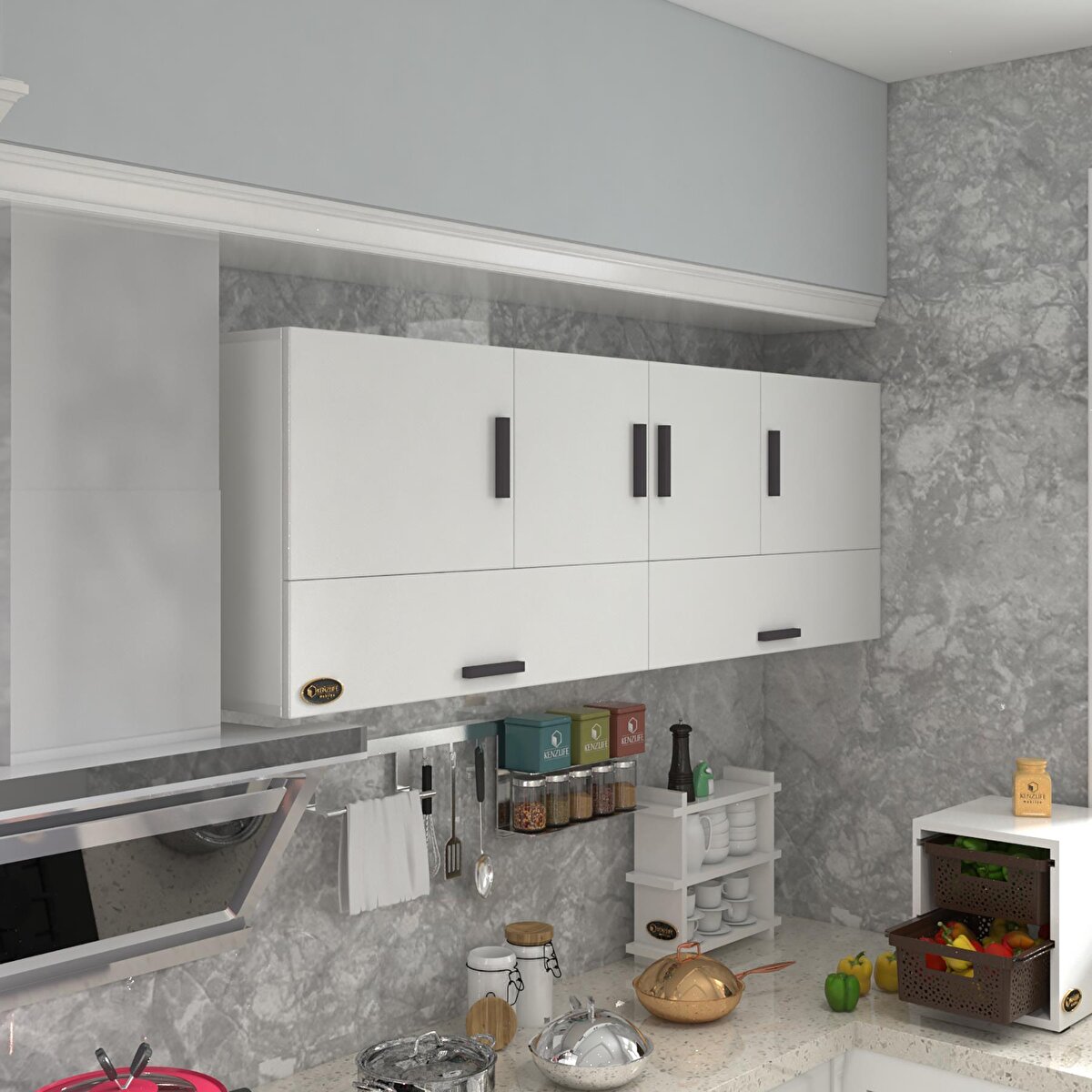 Kenzlife Kenzlife Hazır Mutfak Perenna Byz 060*180*22 Mutfak Banyo