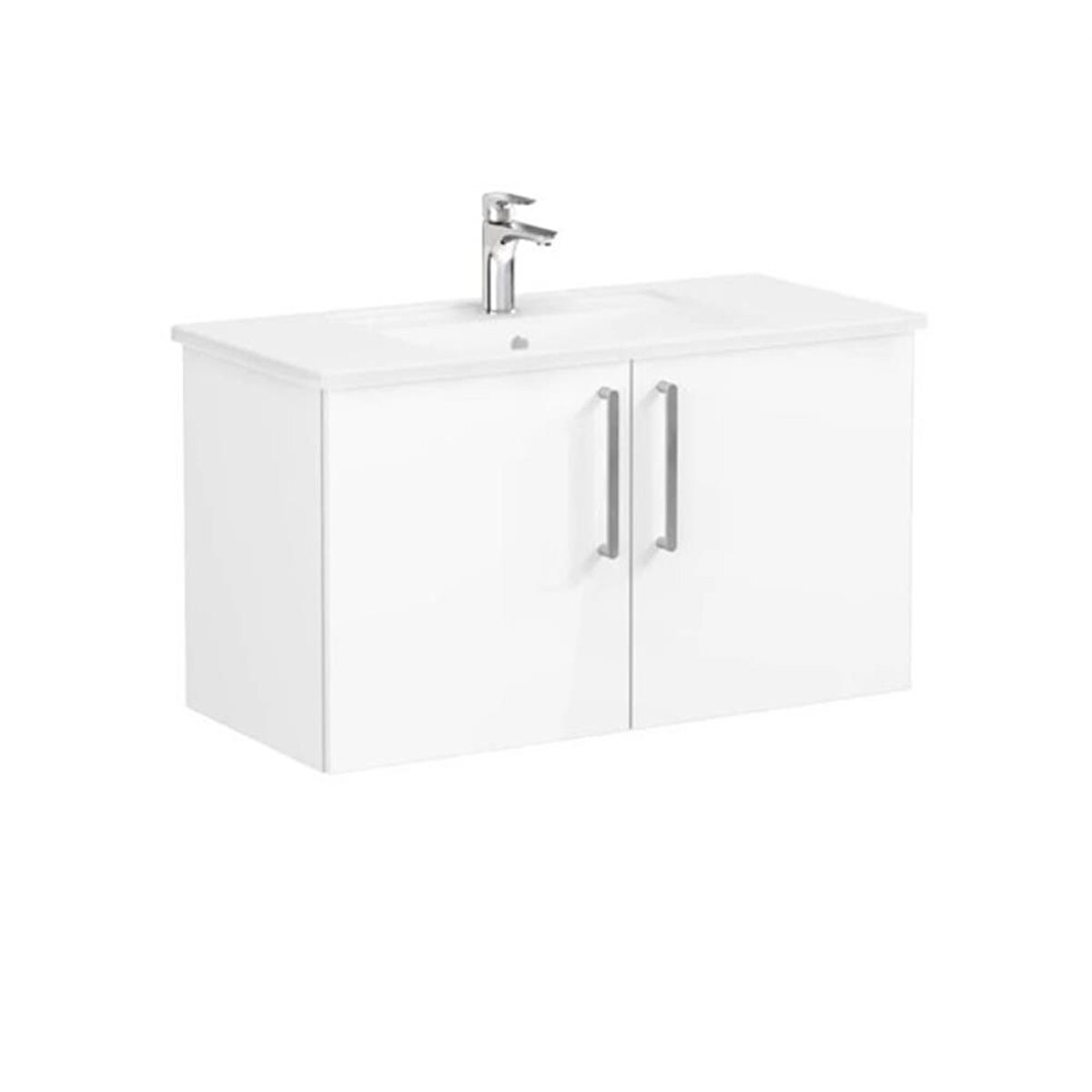 VitrA Vitra Root Flat Lavabo Dolabı100 Cm Kapaklı 66318 | Lavabolu