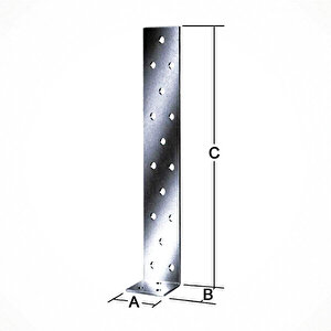 Köşebent Asimetrik 90 Derece 30x140x140 mm