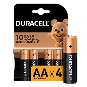 Duracell Alkalin Aa Kalem Piller, 4'lu Paket