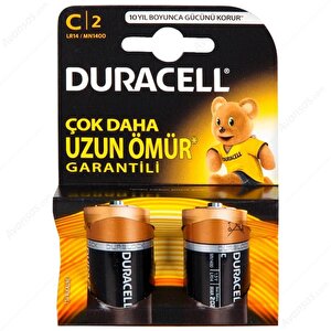 Duracell Alkalin C Piller 2 Li Paket