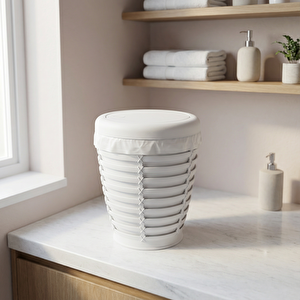 Palm Çöp Kovası Beyaz 5 Litre