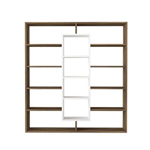 Dekorister Ample Kitaplık Ceviz-beyaz