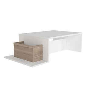 Dekorister Pot Orta Sehpa Beyaz-cordoba