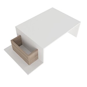 Dekorister Pot Orta Sehpa Beyaz-cordoba