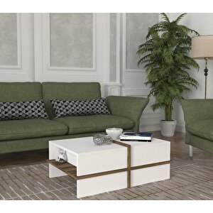 Dekorister Plus Orta Sehpa Beyaz-cevi̇z