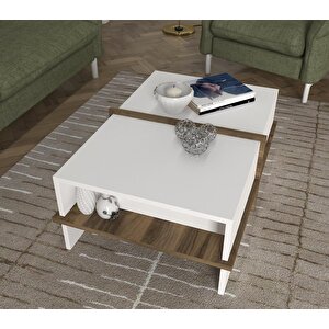 Dekorister Plus Orta Sehpa Beyaz-cevi̇z
