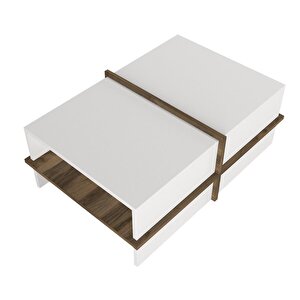 Dekorister Plus Orta Sehpa Beyaz-cevi̇z