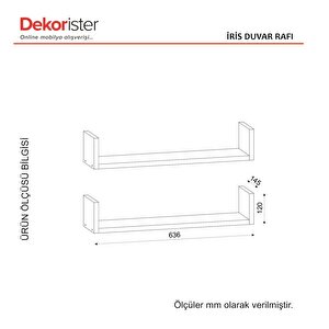 Dekorister İris Duvar Rafı