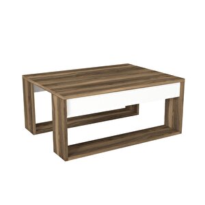 Dekorister Gorder Orta Sehpa Beyaz-ceviz