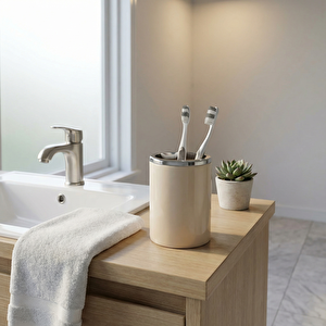 Lenox Banyo Aksesuarı Diş Fırçalık Bej