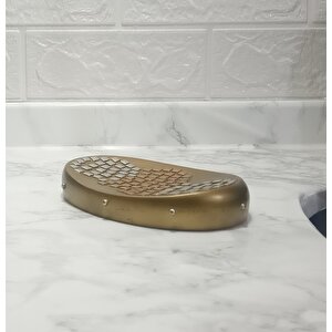 Altın Mozaik Desenli Banyo Aksesuarları