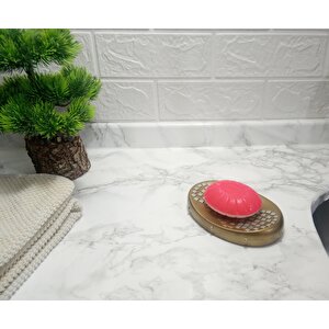 Altın Mozaik Desenli Banyo Aksesuarları