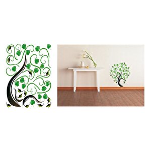 Duvar Çıkartma Stıcker Dekoratif Duvar Kağıdı Ağaçlı Pvc 70X50X0,5Cm