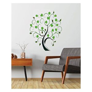 Duvar Çıkartma Stıcker Dekoratif Duvar Kağıdı Ağaçlı Pvc 70X50X0,5Cm