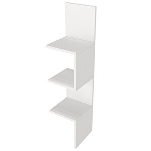Dekorister Corner Duvar Rafı Beyaz