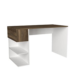 Dekorister Alphonzo Çalışma Masası Beyaz-ceviz