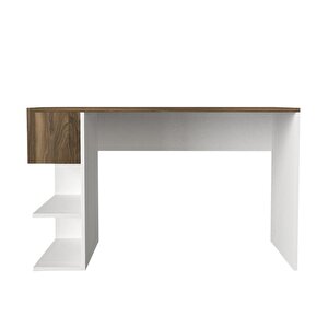 Dekorister Alphonzo Çalışma Masası Beyaz-ceviz