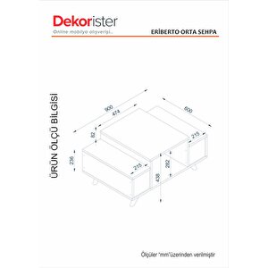 Dekorister Eriberto Orta Sehpa Beyaz-ceviz