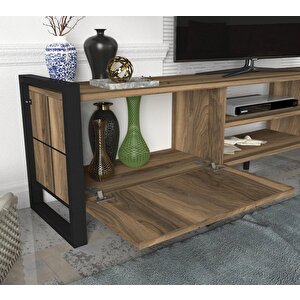 Dekorister Lost Metal Tv Ünitesi Ceviz