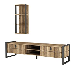 Dekorister Lost Metal Tv Ünitesi Ceviz