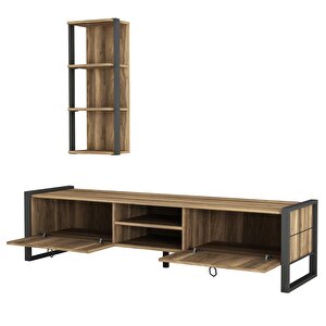 Dekorister Lost Metal Tv Ünitesi Ceviz