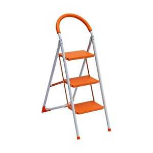 3 Basamaklı Metal Pratik Renkli Merdiven