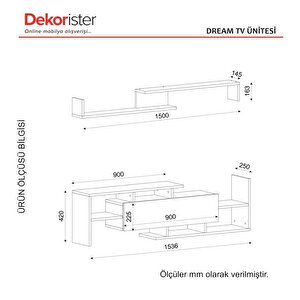 Dekorister Dream Tv Ünitesi Beyaz