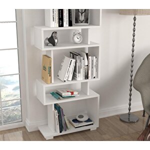 Dekorister Blok Kitaplık Beyaz