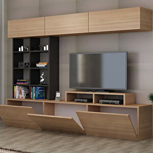Sasa Tv Ünitesi Teak Siyah Teak-Siyah