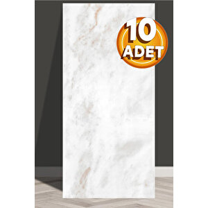 10 Adet, 30x60 Cm Beyaz Bej Bulut Kahve Mermer Desenl Kendinden Yapışkanlı Mutfak Banyo Pvc Panel-M1028