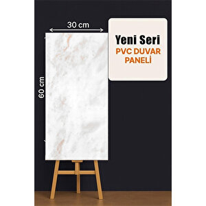 10 Adet, 30x60 Cm Beyaz Bej Bulut Kahve Mermer Desenl Kendinden Yapışkanlı Mutfak Banyo Pvc Panel-M1028