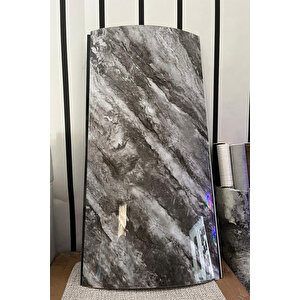 30x60 Cm Gri Mermer Desenli Kendinden Yapışkanlı Mutfak Banyo Kaplama PVC Panel-mf3