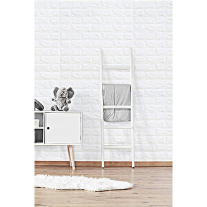 Yeni 70x70cm 0,50 M² Kendinden Yapışkanlı Duvar Paneli Beyaz