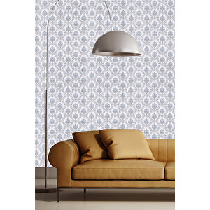 Zümrüt Exclusive 5620 Gri Küçük Damask Desen Duvar Duvar Kağıdı 5M²
