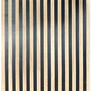 70x70cm 0,50M² Lambri Panel Ahşap Duvar Çıtası Desenli Kendinden Yapışkanlı Akustik Duvar Paneli Köpük -1404