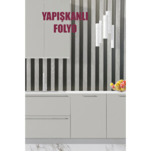 Bien Home 50x100 CM Lambri Desenler Premium Yapışkanlı Kaplama PVC Folyo BH608