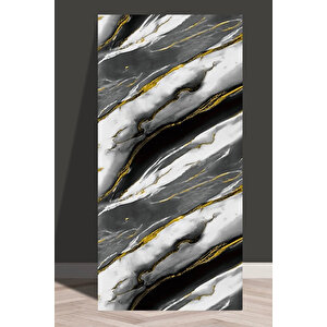 30x60 Cm Gold Damar Mermer Desenli Kendinden Yapışkanlı Mutfak Banyo Wc Kaplama Pvc Panel-MR15