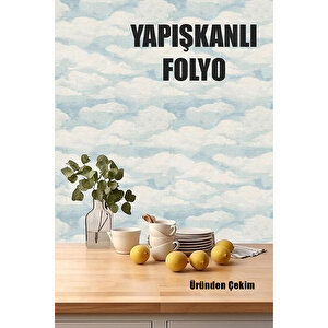Bien Home BH609 50CM x 1M Bulut Desenler Premium Yapışkanlı Kaplama PVC Folyo