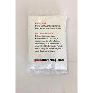Bienfiks Özel Duvar Kağıdı Yapıştırıcısı Tutkalı 250 Gram (5-6 Rulo 30 M2)