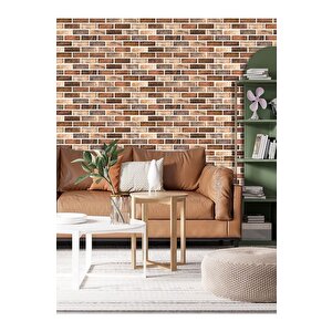 4 Adet, 70x70 Cm 0,50M² Renkli 3d Dekoratif Kendinden Yapışkanlı Esnek Duvar Kağıdı Kaplama Paneli Köpük -5013