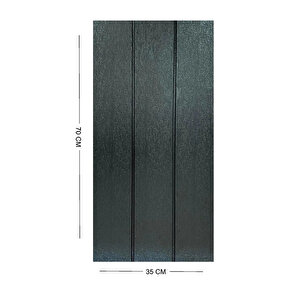 70x35cm 0,25 m2 Kendinden Yapışkanlı Siyah Ahşap Kendinden Yapışkanlı Esnek Duvar Paneli