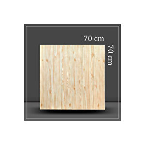 Yeni 70x70cm 0,50M² Kahverengi Kendinden Yapışkanlı Ahşap Lambri Duvar Paneli Köpük uk-15