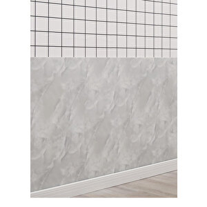 30x60 Cm Gri Bulut Mermer Desenli Kendinden Yapışkanlı Mutfak Banyo Wc Kaplama Duvar Paneli mr9