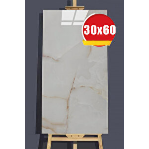 30x60 Cm Sarı Gold Mermer Desenli Kendinden Yapışkanlı Seramik Köpük Banyo PVC Duvar Paneli-6017