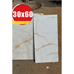 30x60 Cm Sarı Gold Mermer Desenli Kendinden Yapışkanlı Seramik Köpük Banyo PVC Duvar Paneli-6017