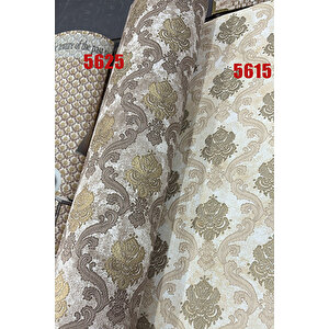 Zümrüt Exclusive 5615 Krem Küçük Damask Desen Duvar Duvar Kağıdı 5M²