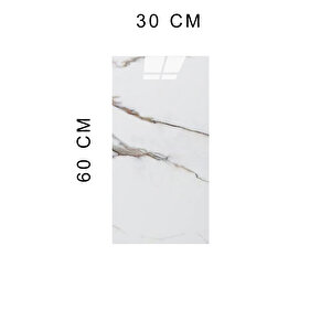 30x60 Cm Siyah Gold Mermer Desenli Kendinden Yapışkanlı Seramik Köpük Banyo PVC Duvar Paneli-6019