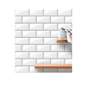 Bien Home BH616 50CM x 1M Fayans Desenler Premium Yapışkanlı Kaplama PVC Folyo