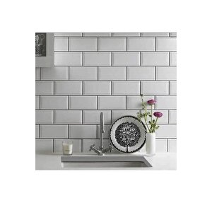 Bien Home BH617 50CM x 1M Fayans Desenler Premium Yapışkanlı Kaplama PVC Folyo